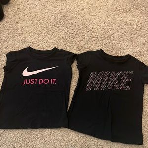 Lot of 2 Nike little girl t-shirts